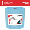 thumbnail image 2 of WypAll GeneralClean X60 Cloths Multi-Task Cleaning Wipes, Jumbo (34965), Strong and Absorbent Towels, Blue (1 Roll of 1,100 Sheets, 1,100 Sheet Total), 2 of 10