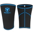 thumbnail image 2 of Rodilleras de 7 mm (1 par) - Rodilleras de alto rendimiento para levantamiento de pesas, cross training y powerlifting - Las mejores rodilleras y correas de compresión - Para hombres y mujeres (Negro/, 2 of 5