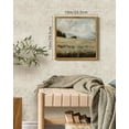 thumbnail image 5 of Drsoum Vintage Landscape Canvas Wall Art Grassland Classic Wall Prints Modern Farmhouse Kitchen Bathroom Office Decor 10x10in Natural Framed, 5 of 6