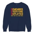 thumbnail image 5 of RED Until They All Come Back Sweatshirt Remember Everyone Deployed Remembrance Day Friday American Military Crewneck, 5 of 7