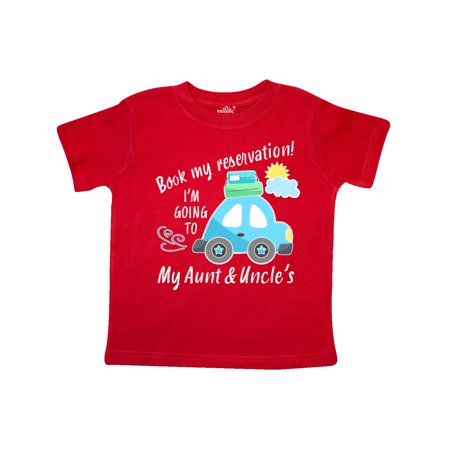 

Inktastic Book My Reservation! I m Going to My Aunt and Uncle s Gift Toddler Boy or Toddler Girl T-Shirt