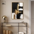 thumbnail image 3 of Golden Contrast I Canvas Gold Leaf Wall Art by Art Remedy, Gold Frame, 24" x 36", 3 of 7