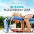 thumbnail image 3 of Ostrich Ladies Comfort Backpacker, Outdoor Beach & Pool Chair with Backpack Straps, Blue, 3 of 13