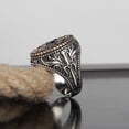 thumbnail image 2 of Two Tone Geometric Alloy Ring With Artificial Gem Inlay Birthday Gift Women European American Fashion Jewelry Trend, 2 of 2