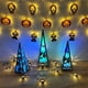 thumbnail image 4 of Decoración de Halloween, (Paquete de 2) 10 Luces de Cadena LED con Pilas Luces de Cadena de Halloween con Colgante de Calabaza/Fantasma/Murciélago para Fiesta de Halloween(Grinace) oso de fresa Electrónica, 4 of 4