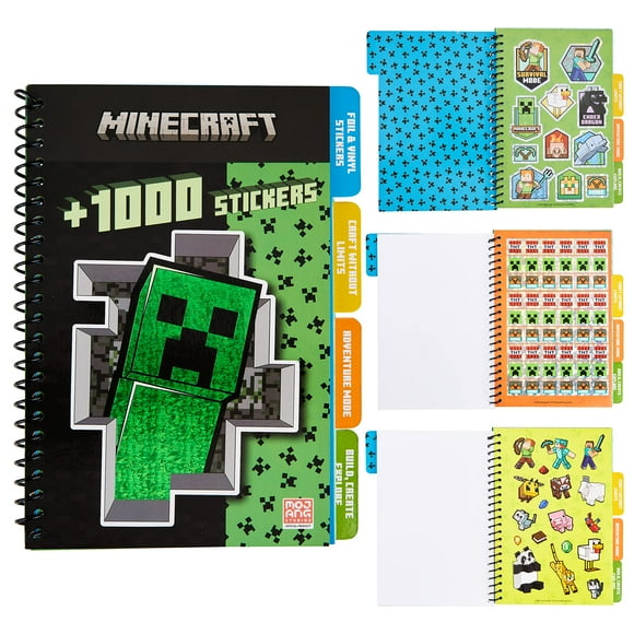 Libro de pegatinas Minecraft para niños con más de 1000 pegatinas y 28 hojas
