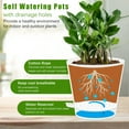 thumbnail image 4 of Fabulas Self Watering Planters, 5/5.5/6/6.5/7 Inch Self Watering Plant Pots for Indoor and Outdoor Plants, 5 Pack, 4 of 7