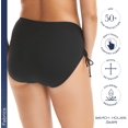 thumbnail image 3 of SHIBA-Womens Solid Adjustable Side Tie Bikini Bottom Swimsuit Bikini Bottoms, 3 of 4