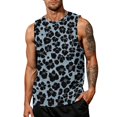 thumbnail image 3 of HAJWOH Men Leopard Printed Tank Top Muscle Sleeveless Summer Big and Tall Summer Beach Soft Gym Shirts, 3 of 6