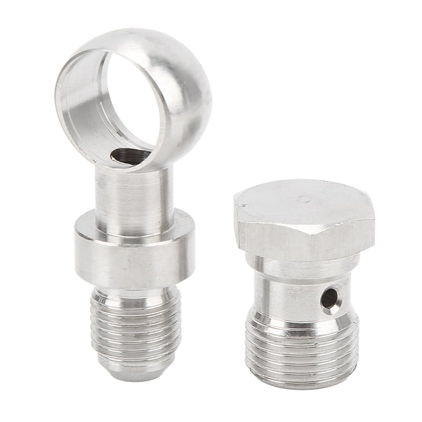 Kit De Pernos Banjo, Adaptadores De Limitador De Alimentación De Aceite Turbo M18x1.5mm A 6AN Para Evitar Fugas, Calidad OEM De Alta Precisión Para Turbocompresor ANGGREK Turbo Oil Feed Restrictor