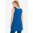 thumbnail image 2 of Woman Within Plus Size Perfect Sleeveless Shirred U-Neck Tunic, 2 of 6