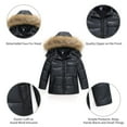 thumbnail image 4 of JiAmy Winter Puffer Jacket and Snow Pants,Kids 2-Piece Snowsuit Down Warm Hooded Ski Suit Set for Child, 4 of 7