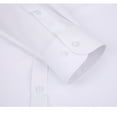 thumbnail image 6 of Mens Dress Shirts Solid Wrinkle-Free Long Sleeves Button Down Shirt Regular Big and Tall Business Casual Lapel Tops with Pocket, 6 of 6