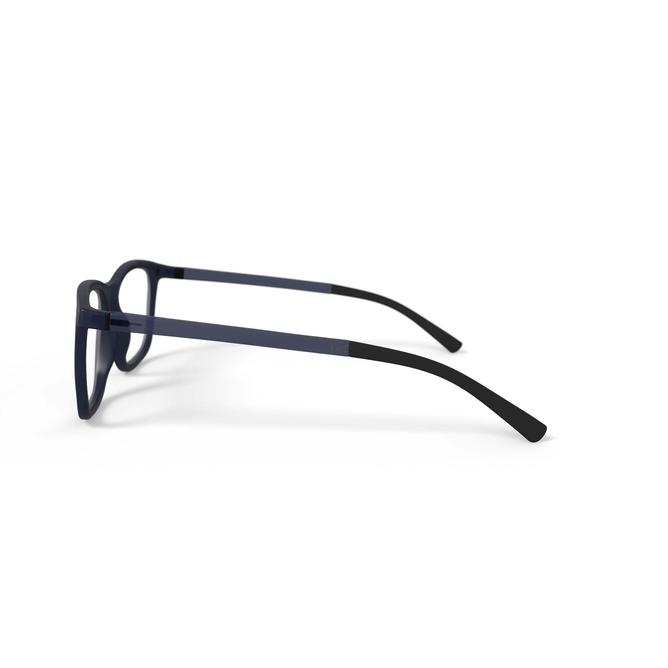 Bio Eyes Men's Clay Square Prescription Eyeglasses with Case, Grey