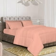 thumbnail image 3 of D.N.G. BEDDINGS Deluxe All Seasons Twin/Twin XL Size 800 Thread Count, Solid Peach Down Alternative 5 Piece Box Design Comforter Set 100% Egyptian Cotton, 3 of 6