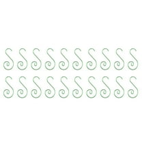 PEIBang 20 PCS Metal Ornament Hooks,Christmas Tree Decor Hangers for Secure Hanging