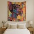 thumbnail image 2 of Pan-African Vibes Wall Tapestry for Bedroom by DC | African American Tapestry Wall Hanging & Aesthetic Decor for Dorm, Living Room, Picnic & Home | 39"x52", 2 of 7