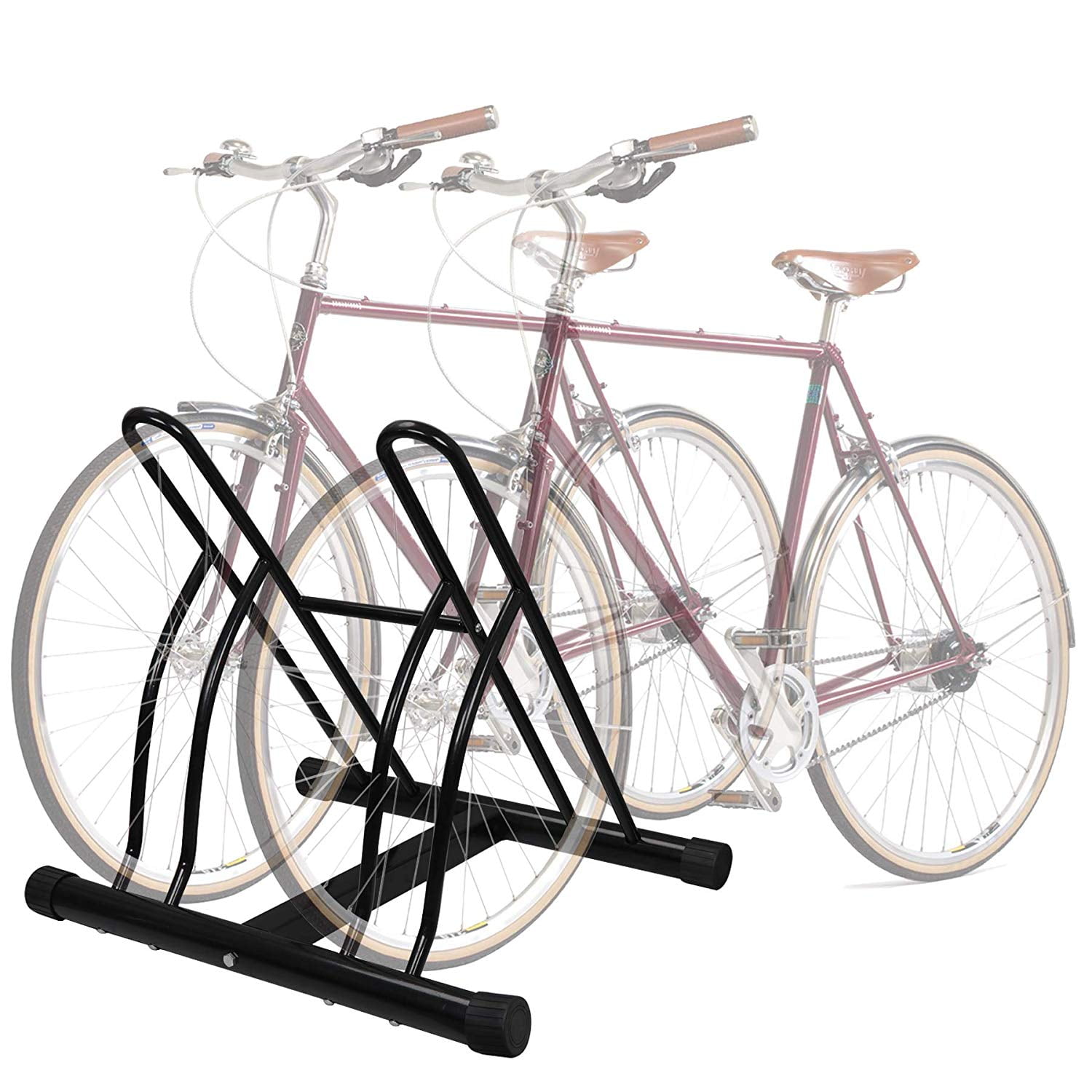 2 bike bicycle floor rack stand