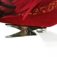 thumbnail image 2 of Northlight 10" Long Tailed Clip-On Bird with Glitter Accent Christmas Ornament - Red, 2 of 4