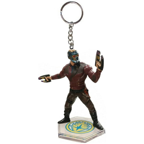 Star Lord Infinity Avengers Key Ring Keychain Ornament PVC Figure Charm