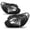 Black Clear, variant on For 2007-2011 Hyundai Accent Halogen Headlights Assembly Left & Right Side 07-11