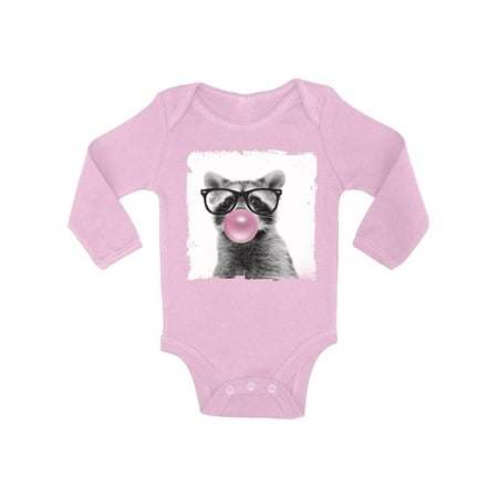 

Awkward Styles Raccoon Lovers Baby Boy Clothing Baby Girl Clothing Raccoon One Piece Gifts for Baby Cute Bodysuit Animal Clothing Bodysuit Long Sleeve Raccoon Clothing Pink Mood Lovely Gifts for Kids