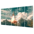 thumbnail image 2 of Designart "Rocket Spaceship in Florida I" Modern Wall Art Prints Set, 2 of 5