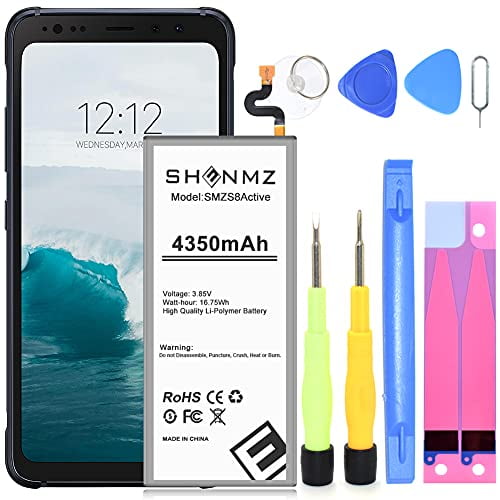 Galaxy S8 Active Battery, Upgraded MAXBEAR 4800mAh Lithium Polymern Internal Battery Replacement for Samsung Galaxy S8 Active SM-G892 SM-G892U SM-G892A EB-BG892ABA with Repair Tool Kit. 