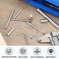 thumbnail image 4 of 6 Pcs 10 x 12 mm 316 Stainless Steel Dowel Pins, Cylindrical Shelf Support Peg Pin, Silver Tone, 4 of 6