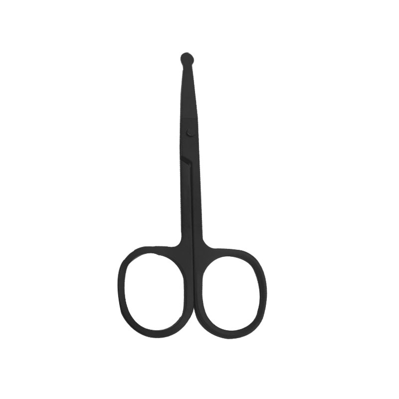1PC Nose Hair Scissors, Safety Rounded Tip Small Scissors for Eyebrow, Nose Hair, Beard, Ear Hair, Stainless Steel Eyebrow Scissors, Professional Facial Hair Trimming Scissors for Men & Women