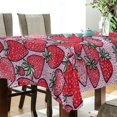 thumbnail image 5 of Yayeee Tablecloths 60" x 120" Rectangle Wrinkle Resistant Party Table Cover, Sweet Strawberry, 5 of 8