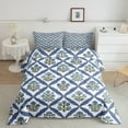thumbnail image 2 of Erosebridal Floral Flower Bedding King Comforter Set,Spring Garden Comforter Sets King Size,Botanical Decor,Reversible,Microfiber,3 Pieces, 2 of 8
