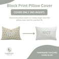 thumbnail image 6 of Fabdivine "Pure Linen" Throw Pillow Covers 24x24 Inch, "Gray", Soft Block Print Cushion Pillowcases for Sofa, Decorative Accent Pillow Covers, 6 of 6