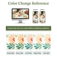 thumbnail image 2 of NEWLAKE Creamy Beige Floral Area Rug, 4' Round, Machine Washable Rug, Non-Slip Backing, 2 of 7