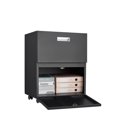 thumbnail image 2 of Office furniture Copier Cabinet black 2 door steel copier stand mobile pedestal file Printer Stand, 2 of 6
