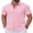 Pink, variant on COOFANDY Men' Button Down Shirts Short Sleeve Shirts for Men Linen Textured Cotton Shirt