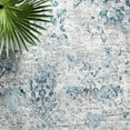 thumbnail image 6 of SAFAVIEH Meadow Adrian Medallion Area Rug, Grey/Blue, 9' x 12', 6 of 8