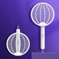 thumbnail image 4 of pdqouc Electric Fly Swatter Type C Rechargeable Swatter Foldable Handheld and Auto Mode Powerful Instant Bat for Indoor Outdoor Camping, 4 of 5