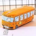 thumbnail image 6 of Monebena Pencil Pouch Cute Cartoon City Bus Pencil Pouch Large Canvas Zipper Pencil Case Stationery Organizer Pen Bags Soft Pencil Box Holder Storage and Organization Supplies, 6 of 13