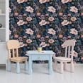 thumbnail image 5 of Peel and Stick Wallpaper Botanical Floral Pink Yellow Self Adhesive Removable Renter Friendly Contact Paper for Bedroom 24in x 118in, 5 of 8