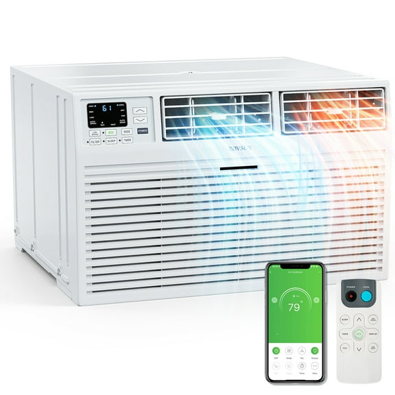 Matladin Wall Air Conditioner with Heat, 12000 BTU Wall AC Unit & Heater Combo with Remote, APP & Voice Control, Timer Function, 230V/60Hz