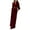 Wine, variant on Womens Jumpsuits Dressy Summer Long Sleeve V Neck Wide Leg One Piece Sequin Trendy Business Rompers