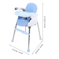 thumbnail image 3 of Silla alta para bebé, asiento de mesa ajustable, trona para alimentación, silla de comedor plegable para bebé de uso múltiple, 3 of 7