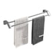 thumbnail image 1 of Toallero doble de acero inoxidable for baño, soporte de pared for toallas, sin necesidad de taladrar., 1 of 5