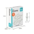thumbnail image 5 of Pen+Gear Push Pins in Clamshell, Clear Plastic Head, Steel Point, 100 Count., 5 of 7