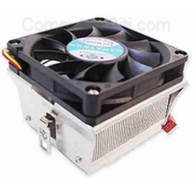 dynatron cpu heatsink cooler and fan with thermal tape for amd xp mp