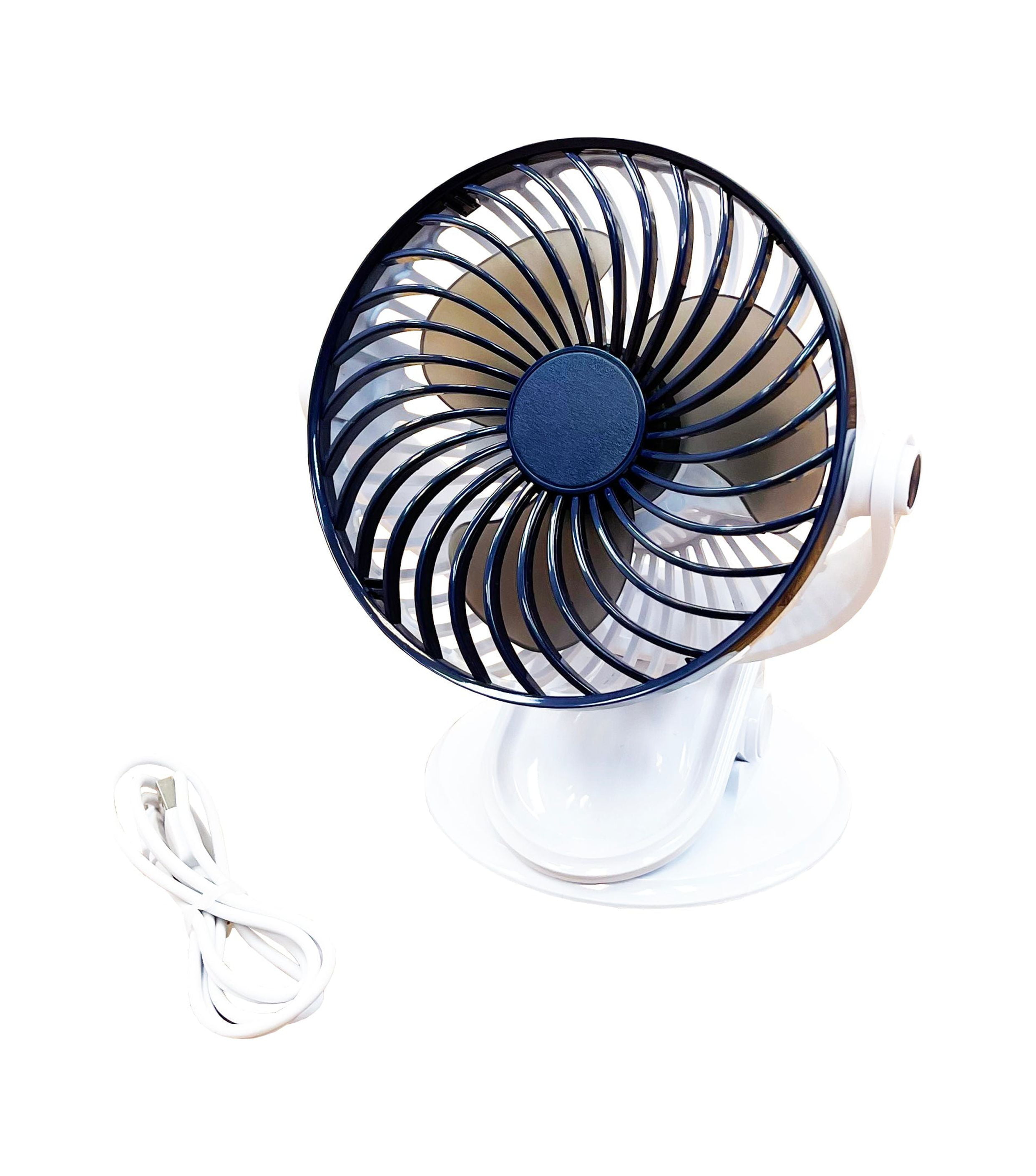 JEF World of Golf Portable Mini Battery Golf Cart Table Fan with Clip