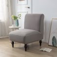 thumbnail image 1 of DEKAXID - Funda para silla sin brazos, color liso, elástica, extraíble, lavable, antideslizante, para comedor, sala de estar, decoración del hogar, 1 unidad, 1 of 6