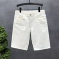 thumbnail image 2 of UFOUND Slim Stretch Denim Shorts For Men Versatile Bottoms Streetwear, 2 of 6