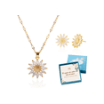 thumbnail image 1 of Collar Y Aretes Girasol Dije Regalo Caja Oro 18k Mujer Joyas Xtellar dorado, 1 of 4